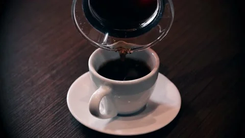 Coffee cup isolated, Coffee white pouring, Coffee cup spinning Stock Footage 237855219