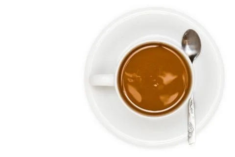 Coffee in cup isolated Stock Photos