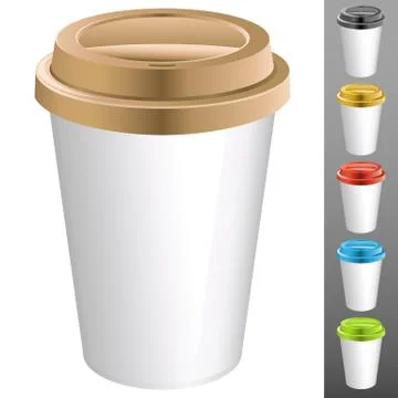 Coffee cup isolated - real vector design Stock Illustration