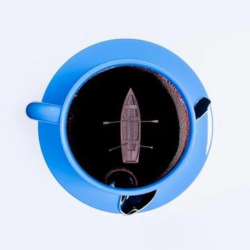 Coffee cup isolated on white background Stock Illustration