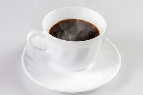 Coffee cup isolated on white background Stock Photos