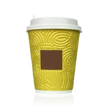 Coffee cup isolated on white background Stock Photos