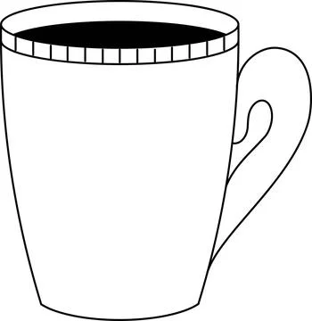 Coffee cup isolated on white Stock Illustration