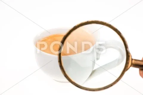 Coffee cup isolated on white Stock Photos