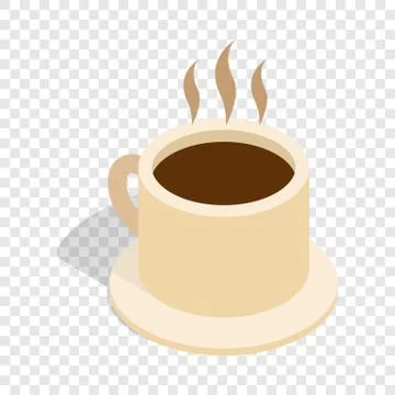 Coffee cup isometric icon Illustrazione stock