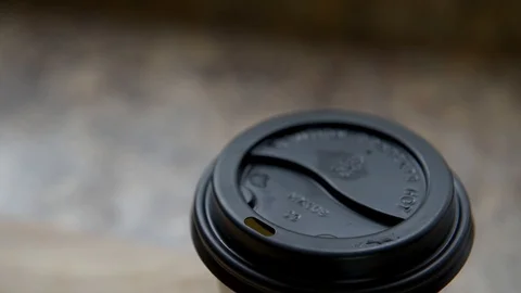Coffee Cup on the Kitchen Counter Top. 스톡 동영상 102735322