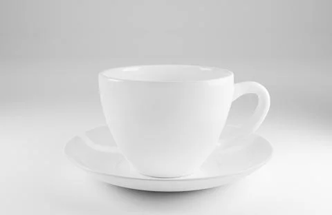 Coffee cup on a light background. 3d render Stock Photos