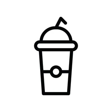 Coffee cup line icon Stock Illustration