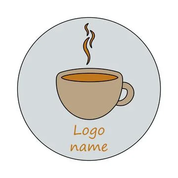 Coffee cup Logo design vector. Coffee-shop cafe Logotype concept icon. Stock Illustration