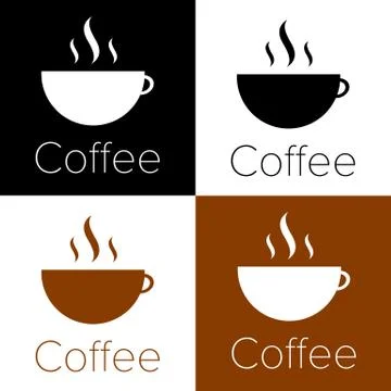 Coffee cup logo Stock Illustration