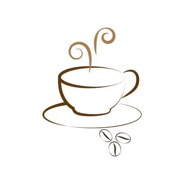 Coffee cup  logo Stock Illustration
