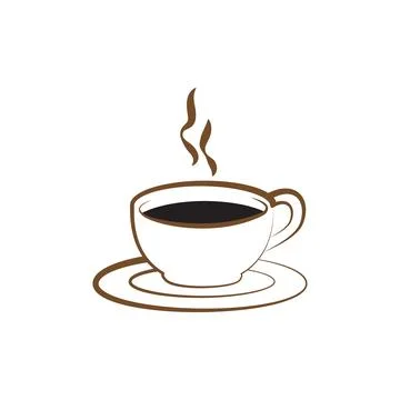 Coffee cup  logo Illustrazione stock