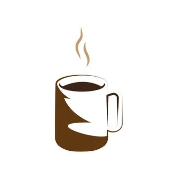 Coffee cup  logo Illustrazione stock