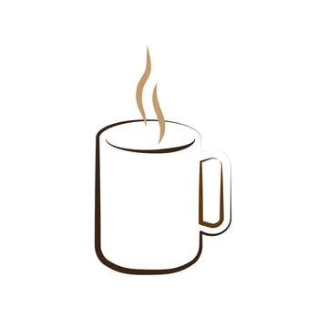 Coffee cup  logo Stock Illustration