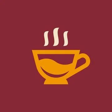 Coffee cup logo Illustrazione stock