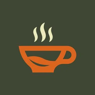 Coffee cup logo Illustrazione stock
