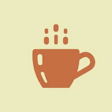 Coffee cup logo Illustrazione stock