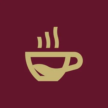 Coffee cup logo Illustrazione stock
