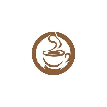 Coffee cup Logo Template 库存插图