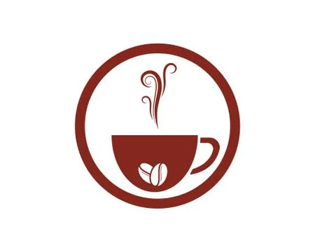 Coffee cup Logo Template vector icon Stock-Illustration