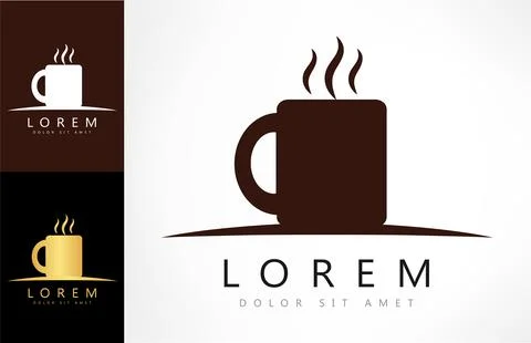 Coffee cup logo vector design. Stock-Illustration