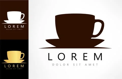 Coffee cup logo vector design. Stock Illustration