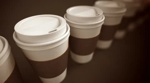 Coffee Cup loopable animation. Stock Footage 21537641