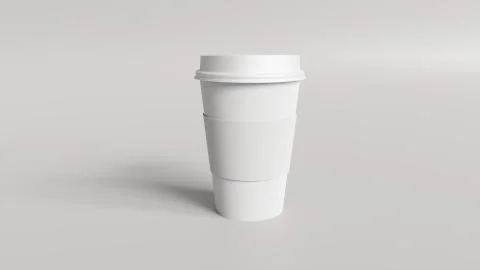 Coffee Cup mockup 3d render Illustrazione stock