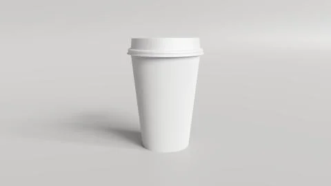 Coffee cup mockup 3d render Stock Illustration