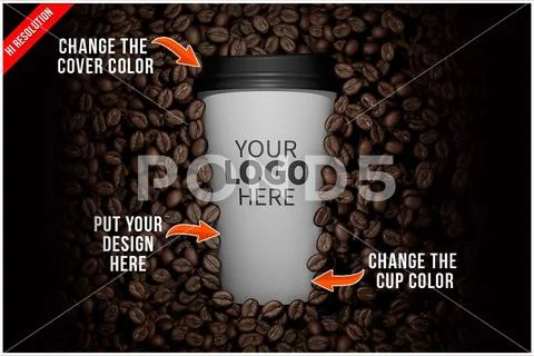 Coffee Cup Mockup PSD Template