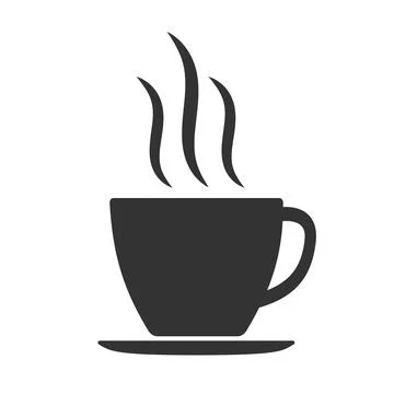 Coffee cup or tea cup icon 스톡 일러스트