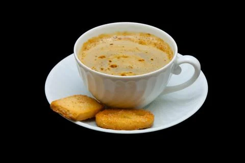 Coffee cup over black background Stock Photos
