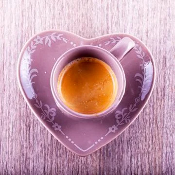 Coffee cup over table Stock Photos