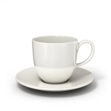 Coffee cup over white background Stock Illustration