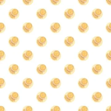Coffee cup pattern creating a seamless background design Stock Illustration