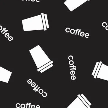 Coffee Cup Pattern Illustrazione stock
