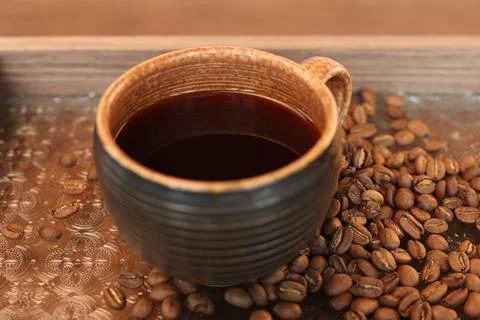 Coffee in cup Stock Photos