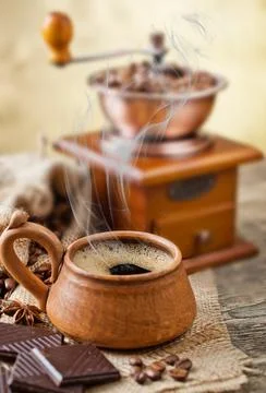 Coffee in a cup Stock Photos