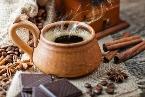Coffee in a cup Stock Photos