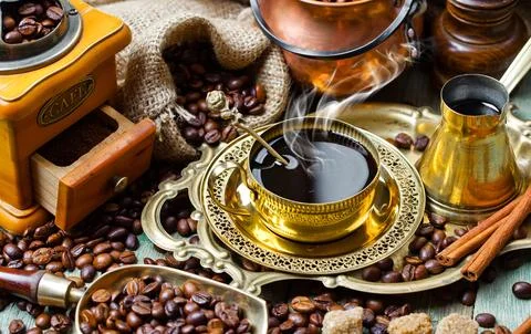 Coffee in a cup Stock Photos