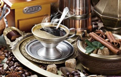 Coffee in a cup Stock Photos