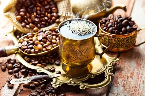 Coffee in a cup Stock Photos