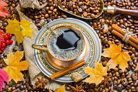 Coffee in a cup Stock Photos