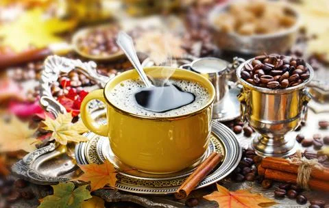 Coffee in a cup Stock Photos