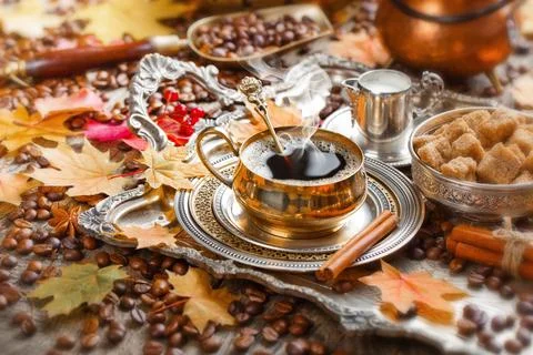 Coffee in a cup Stock Photos