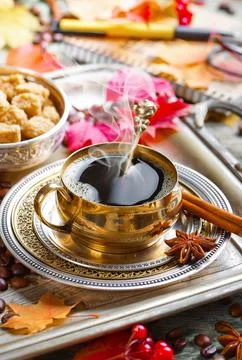 Coffee in a cup Stock Photos