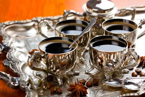 Coffee in a cup Stock Photos