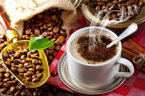 Coffee in a cup Stock Photos