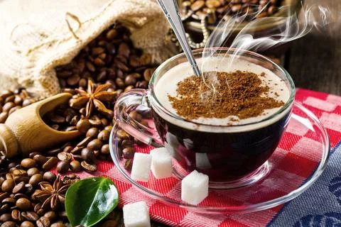 Coffee in a cup Stock Photos