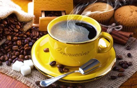 Coffee in a cup Stock Photos